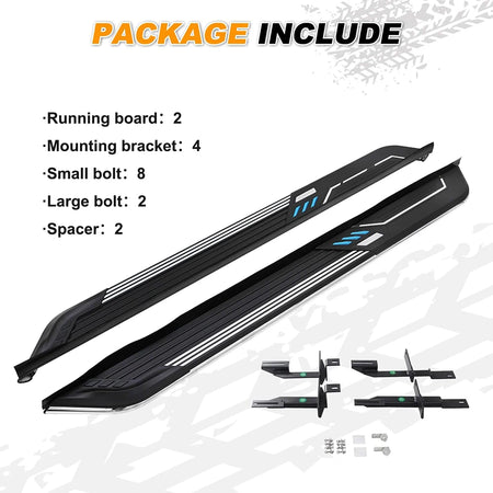 SNAILFLY 350 lbs Running Boards Side Steps fit for 2011-2021 Jeep Grand Cherokee