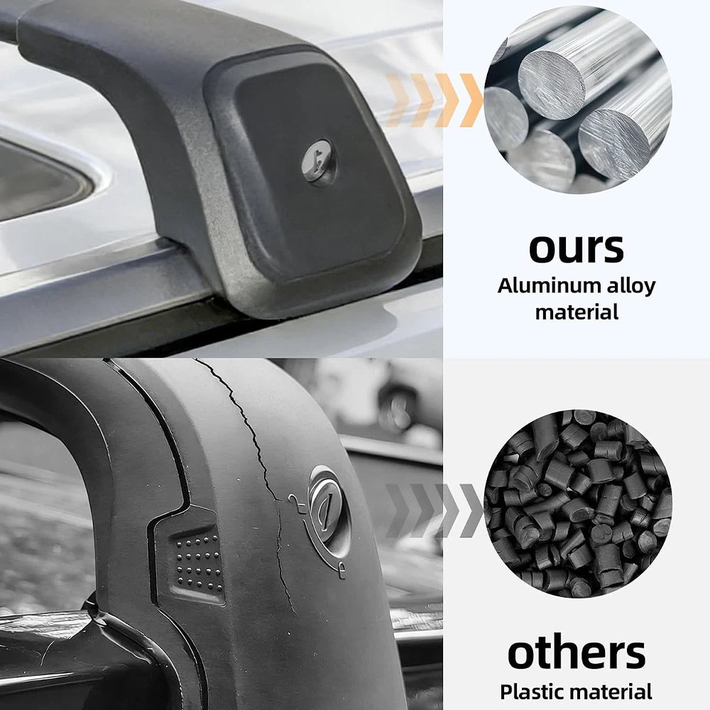 SNAILFLY 330 lbs Lockable Roof Rack Crossbars fit for 2019-2025 Hyundai Palisade with Flush Side Rails