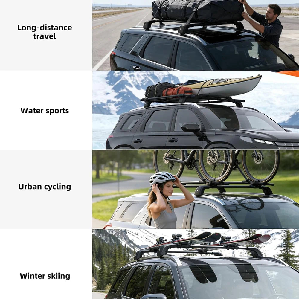 SNAILFLY 330 lbs Lockable Roof Rack Crossbars fit for 2019-2025 Hyundai Palisade with Flush Side Rails