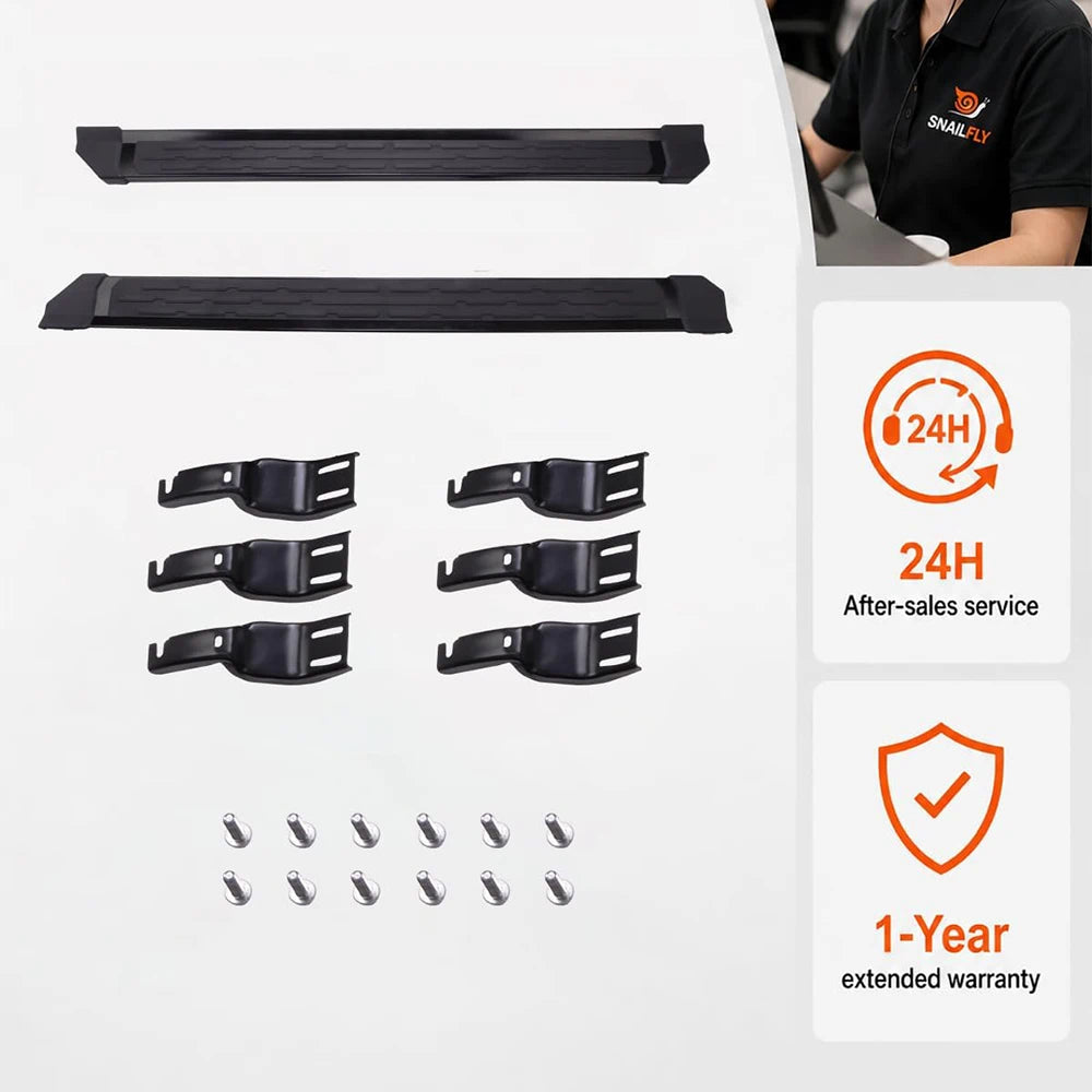 SNAILFLY 600 lbs Wide ABS Anti-Slip Running Boards Side Steps fit for Ford Bronco 4-Door